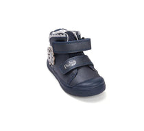 D.D.Step pantofi fete Ponte20 supinati 22-27 Royal Blue cu fluturas