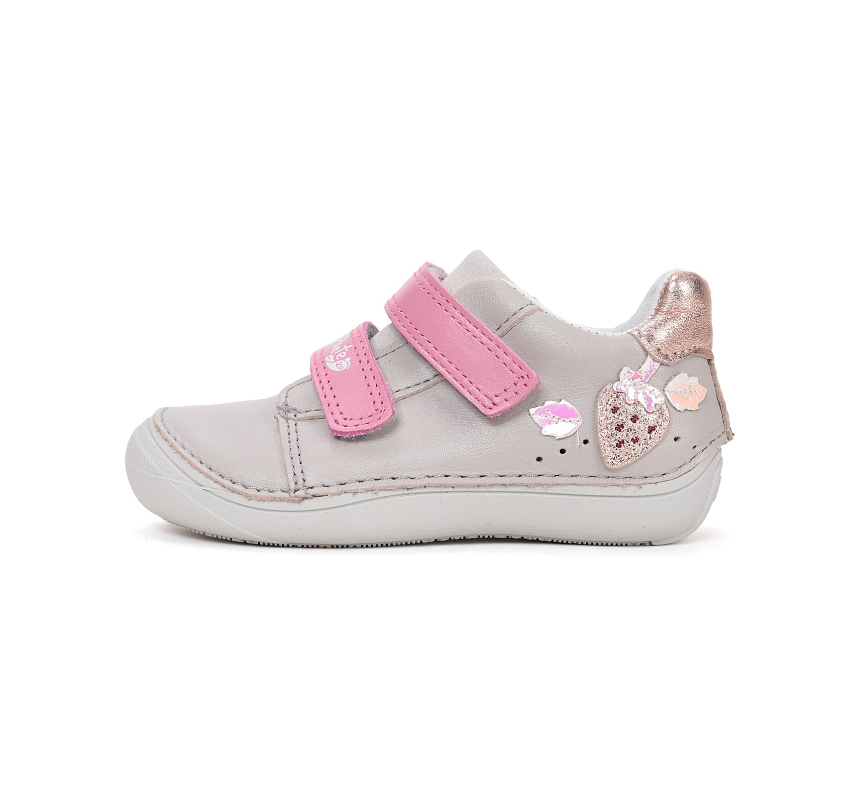 D.D.Step pantofi fete Ponte20 supinati 24-29 Dove Grey cu capsunica Imagine secundară a produsului