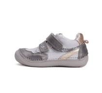 D.D.Step pantofi fete Ponte20 supinati 24-29 Silver cu dungi