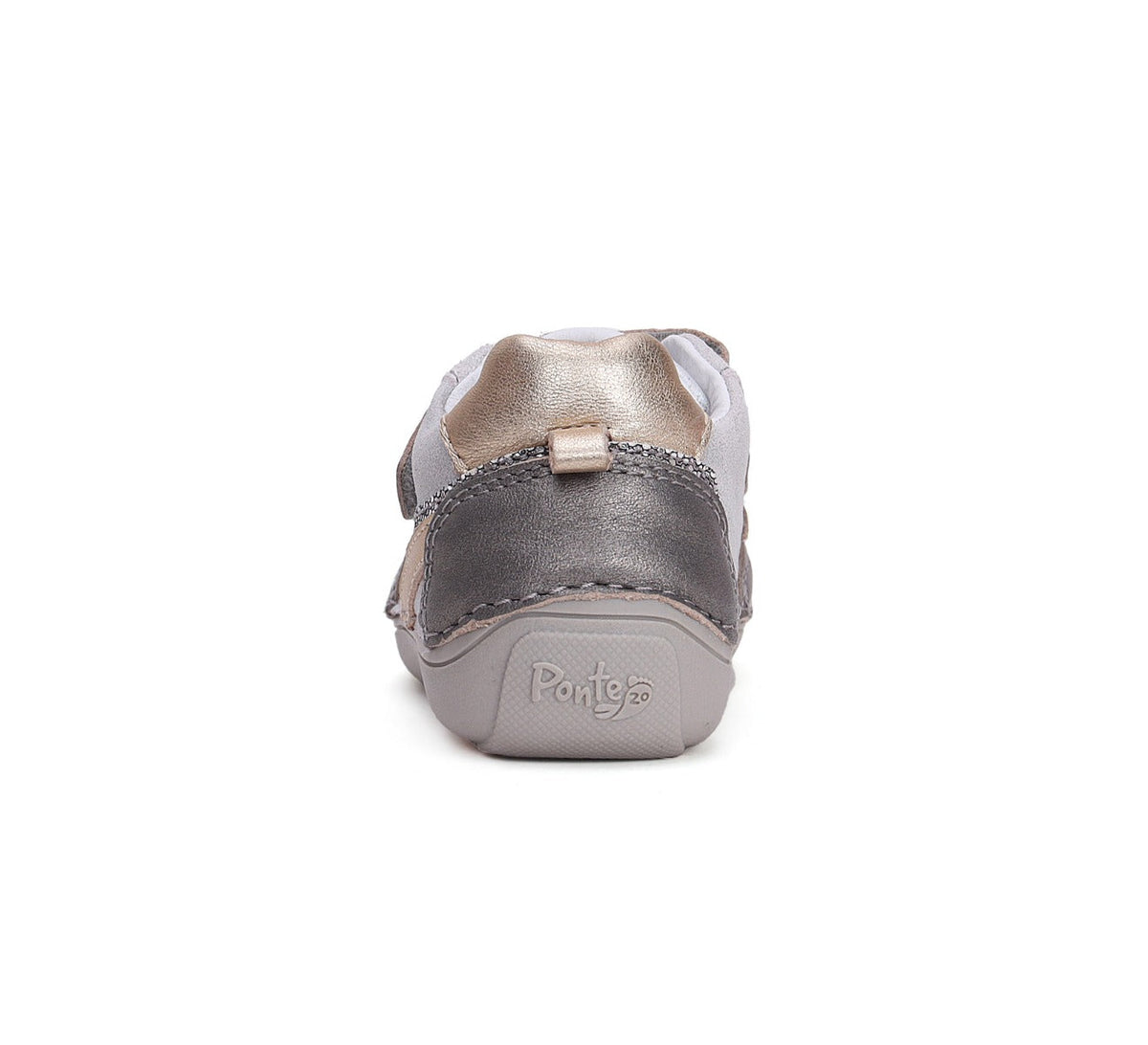 D.D.Step pantofi fete Ponte20 supinati 30-35 Silver cu dungi