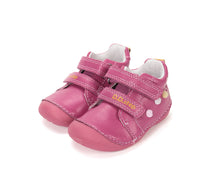 D.D.Step pantofi fete Primii pasi 18-24 Hot Pink cu pisica