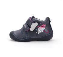 D.D.Step pantofi fete Primii Pasi 18-24 Royal Blue cu umbrela