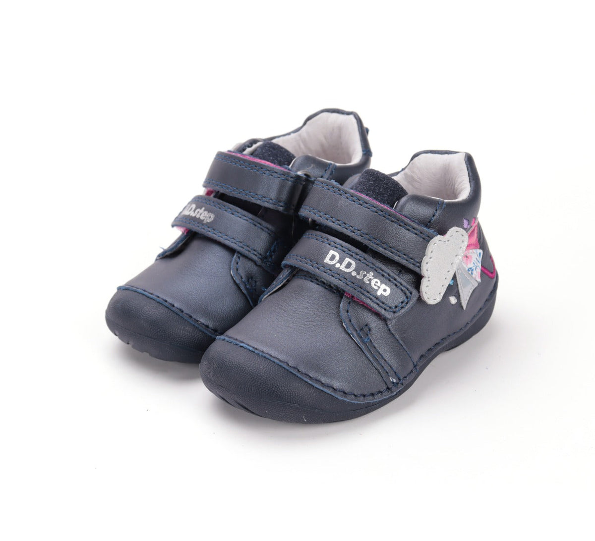 D.D.Step pantofi fete Primii Pasi 18-24 Royal Blue cu umbrela