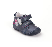 D.D.Step pantofi fete Primii Pasi 18-24 Royal Blue cu umbrela