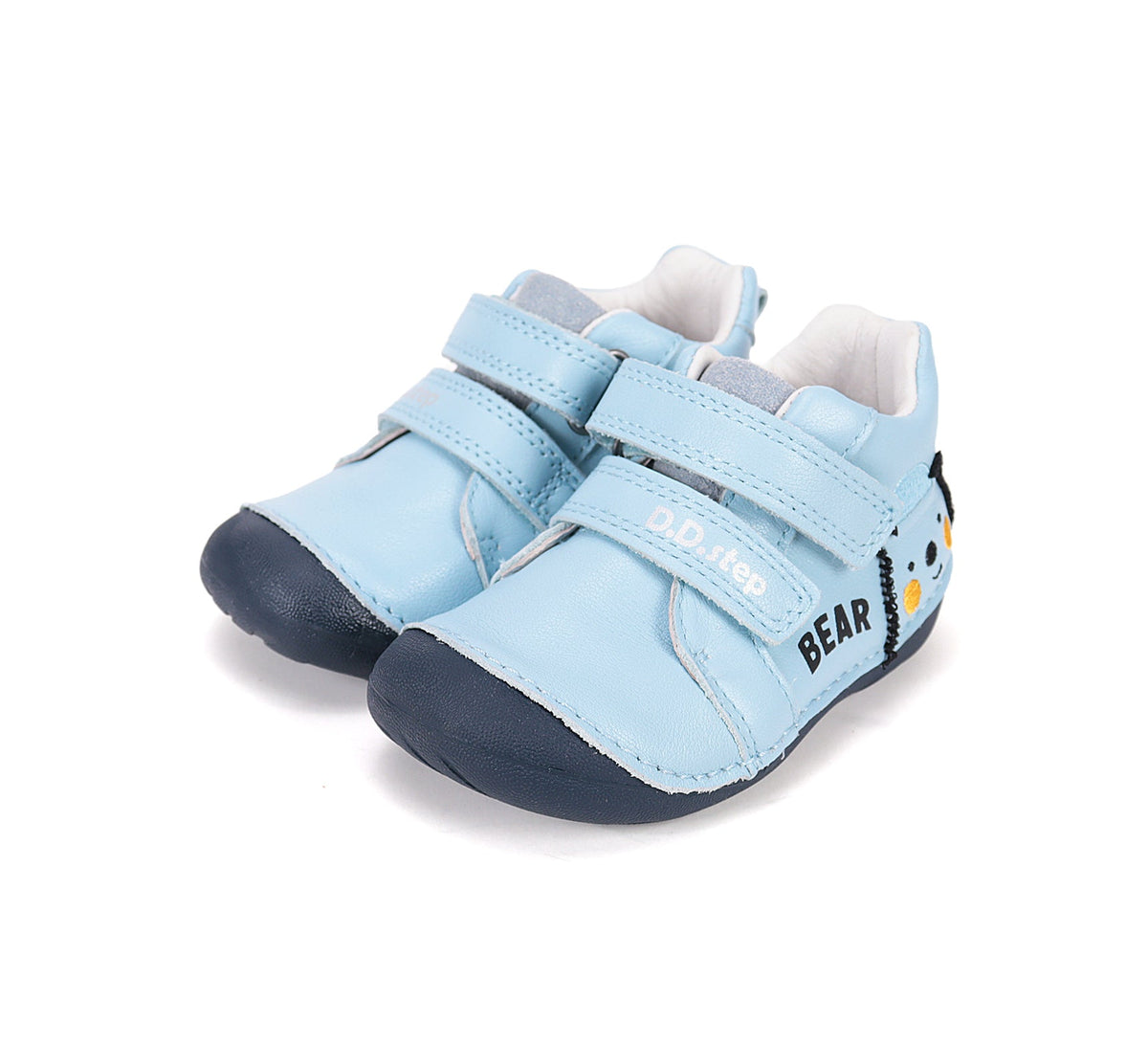 D.D.Step fiú cipő Első lépés 18-24 Aero Blue mackóval