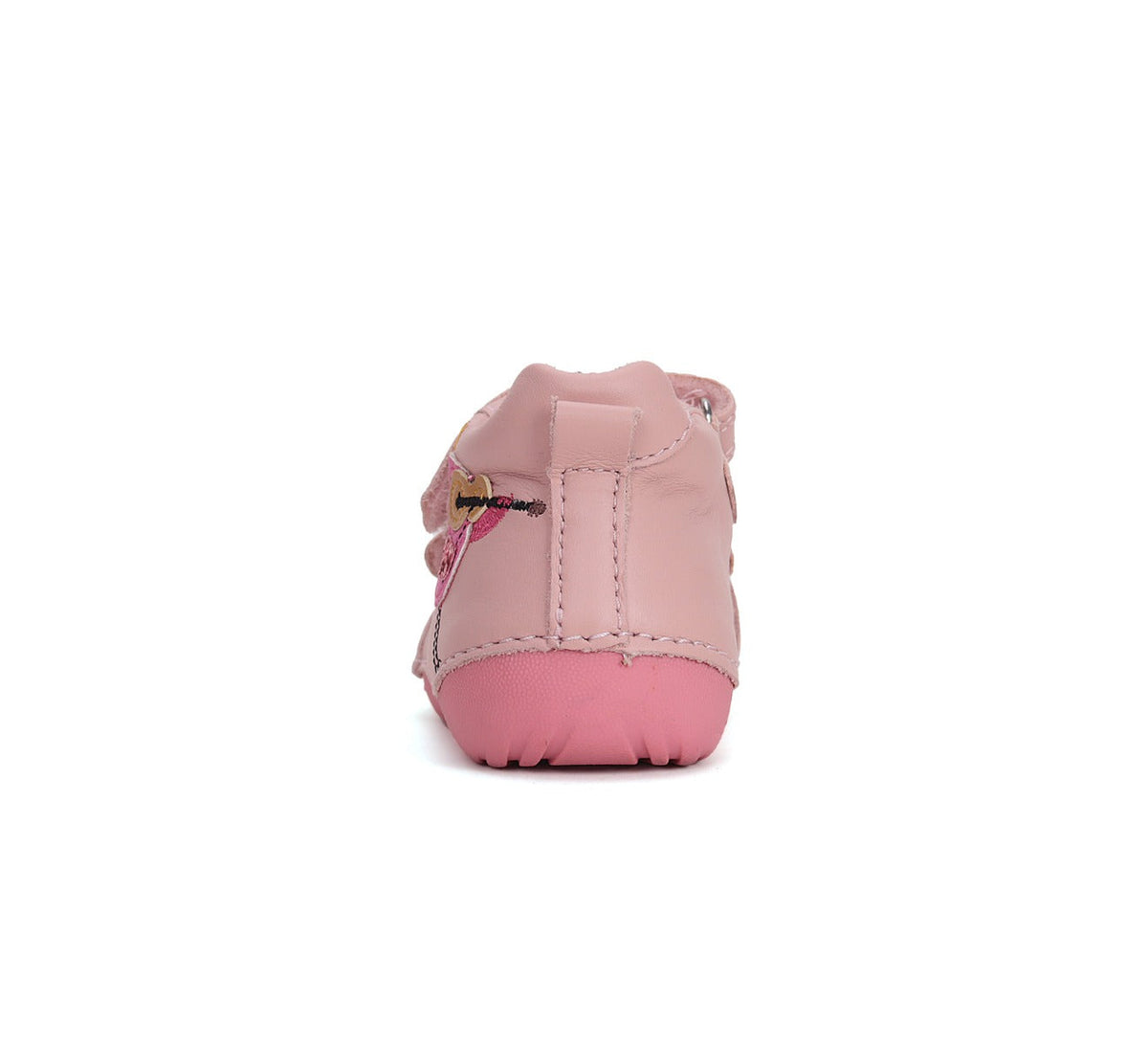 D.D.Step pantofi fete Primii Pasi 19-24 Baby Pink cu pasare