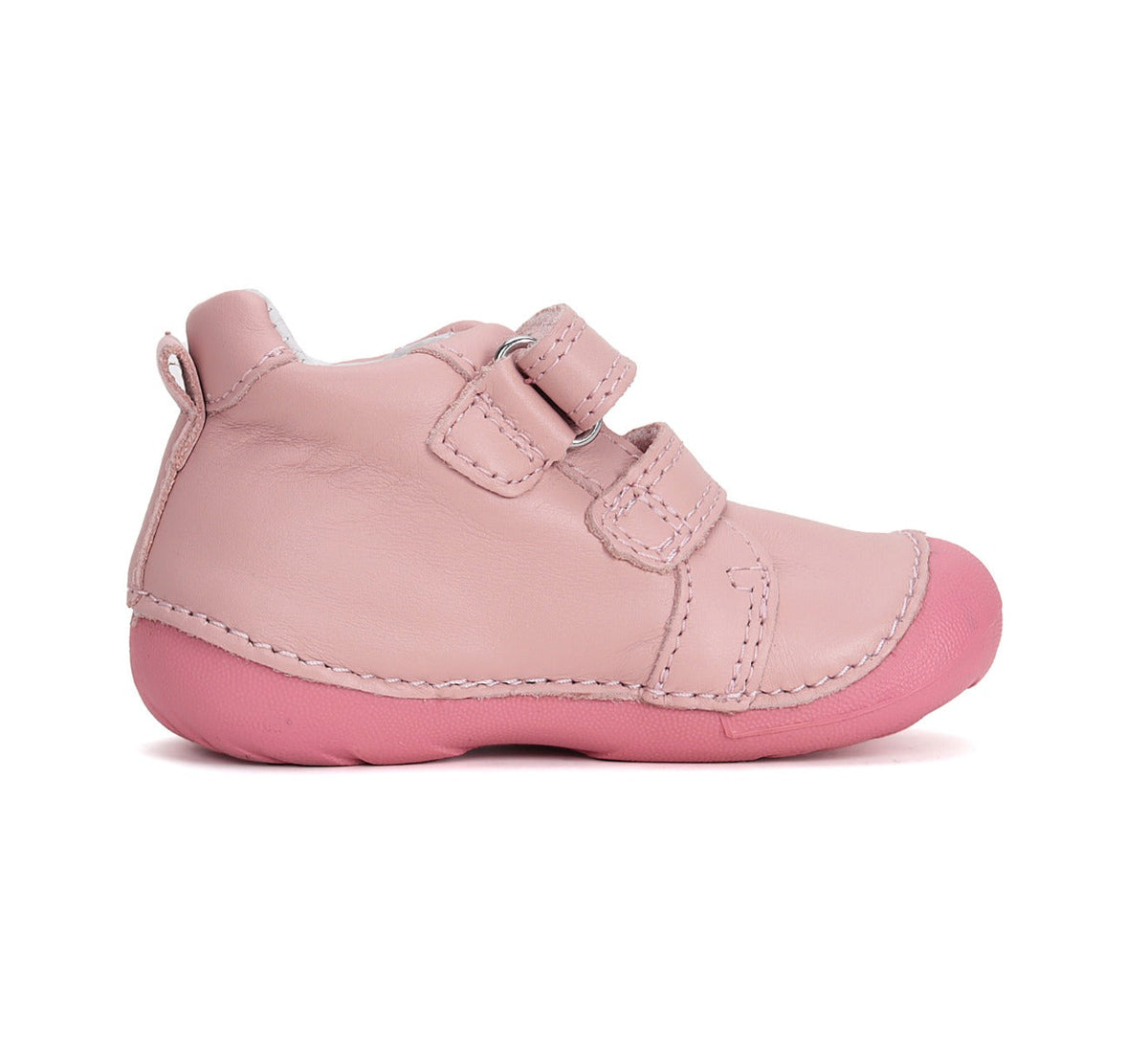 D.D.Step pantofi fete Primii Pasi 19-24 Baby Pink cu pasare