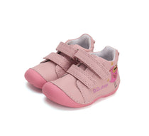 D.D.Step pantofi fete Primii Pasi 19-24 Baby Pink cu pasare