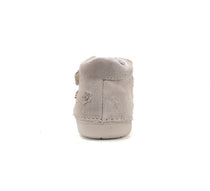 D.D.Step pantofi fete Primii pasi 20-25 Champagne cu floricele