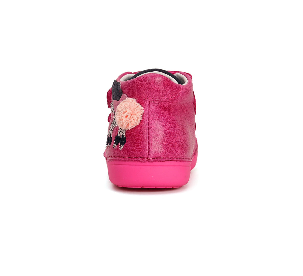 D.D.Step pantofi fete Primii pasi 20-25 Dark Pink cu catelus