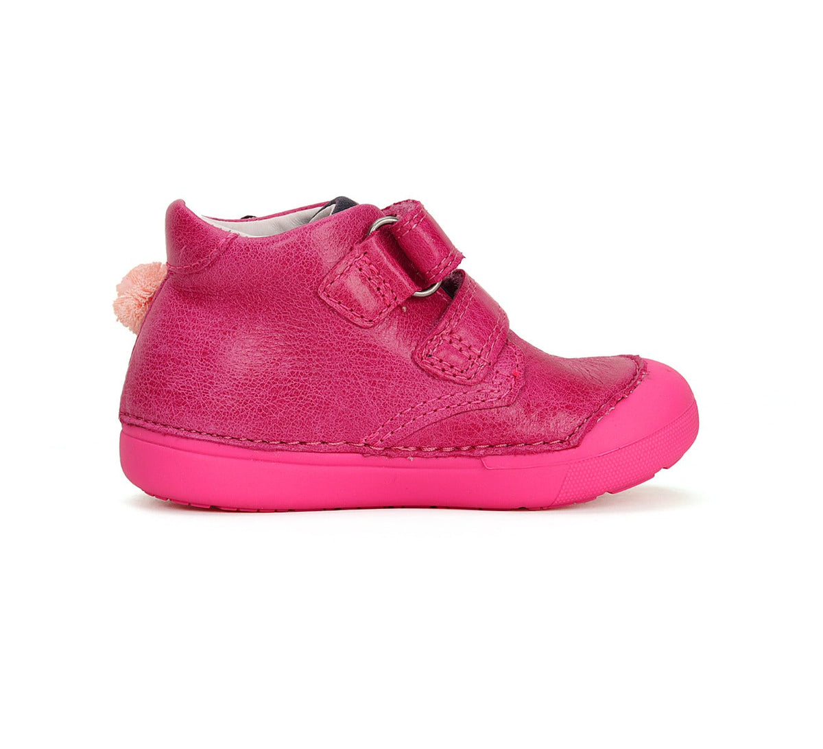 D.D.Step pantofi fete Primii pasi 20-25 Dark Pink cu catelus