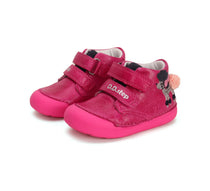 D.D.Step pantofi fete Primii pasi 20-25 Dark Pink cu catelus