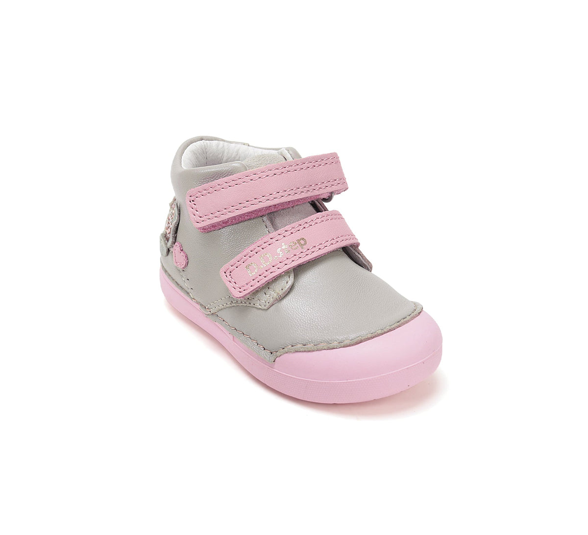 D.D.Step kislány első lépés cipő 20-25 Dove Grey szívvel