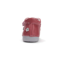 D.D.Step pantofi fete Primii pasi 20-25 Raspberry cu floricele
