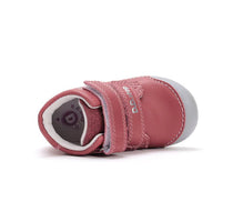 D.D.Step pantofi fete Primii pasi 20-25 Raspberry cu floricele