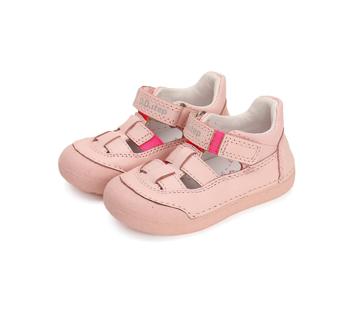 D.D.Step pantofi fete Primii pasi decupati 20-25 Pink