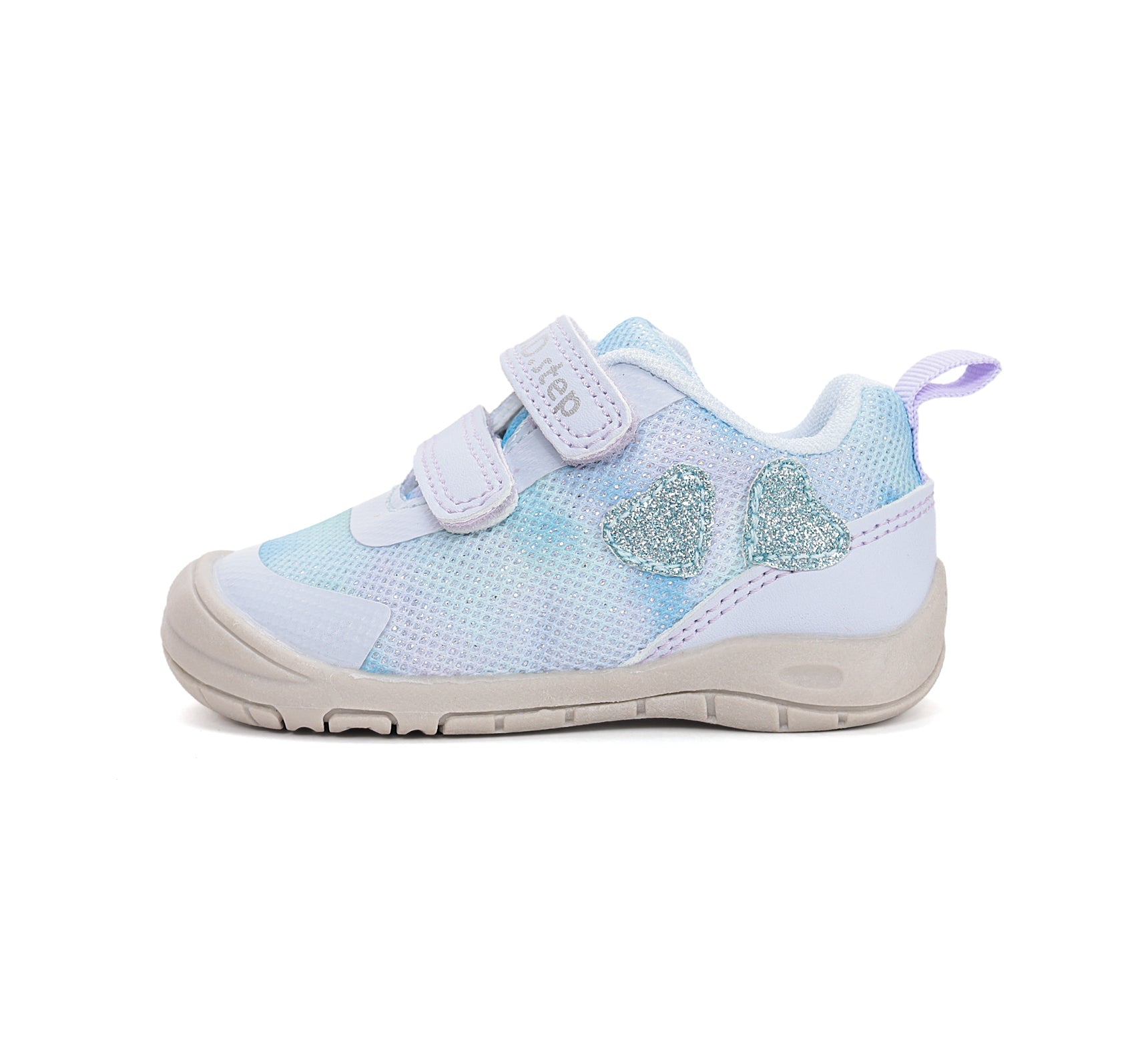 D.D.Step pantofi fete sport 20-31 Aero Blue cu inimioare Imagine secundară a produsului