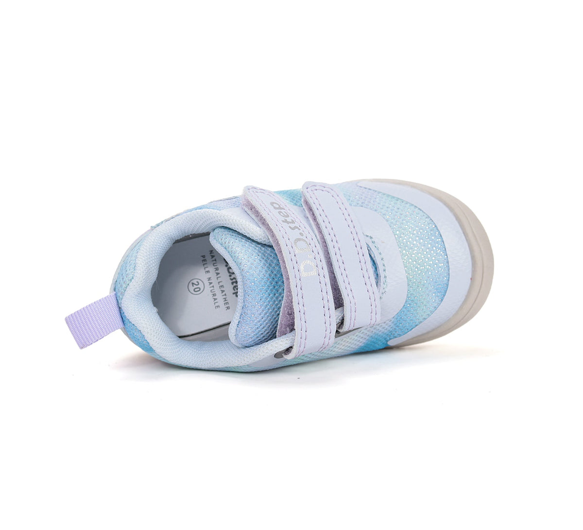 D.D.Step sportcipő lányka 20-31 Aero Blue szívecskés