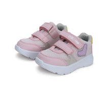 D.D.Step pantofi fete sport 26-31 Cream cu inimioare