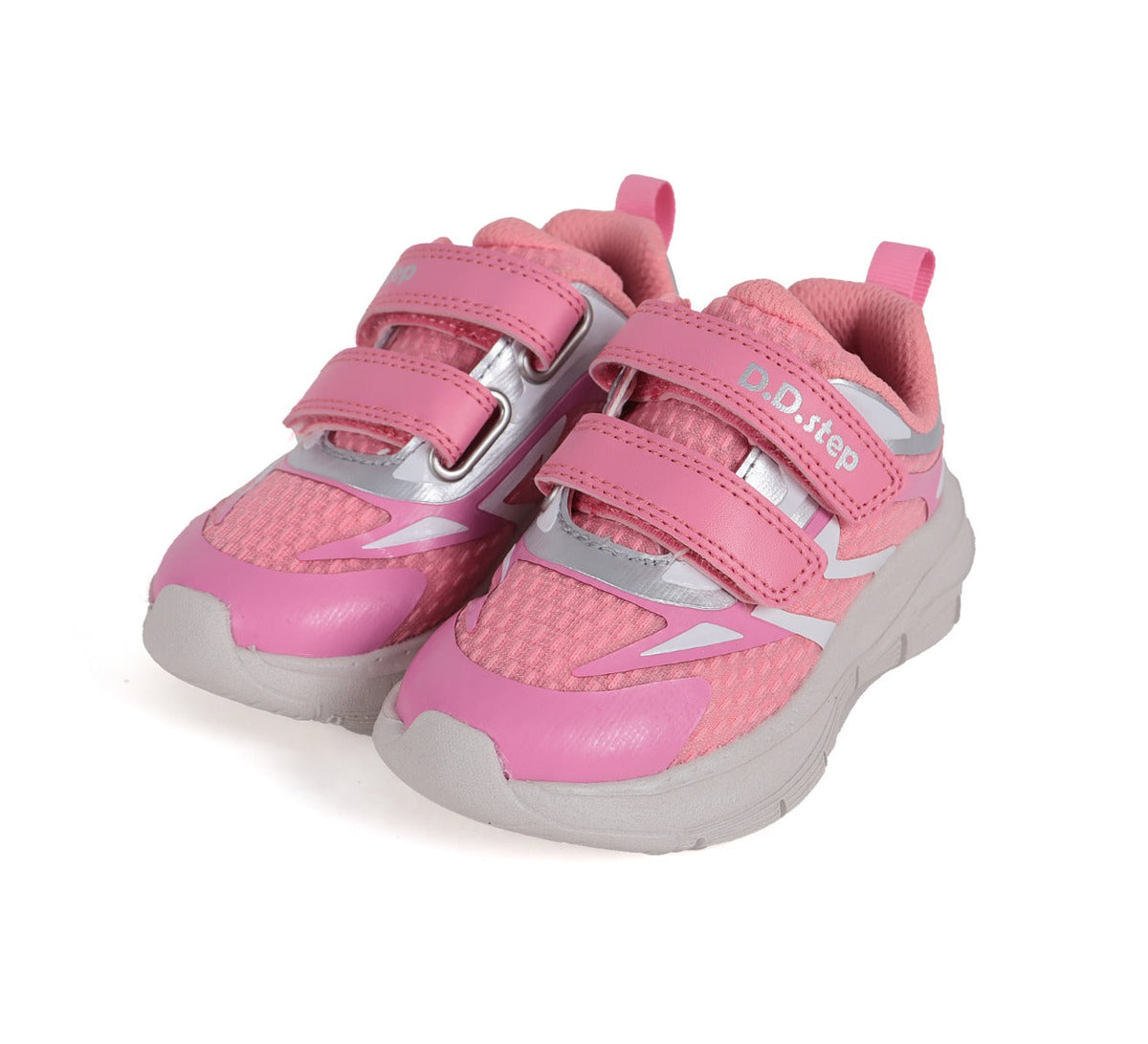 D.D.Step pantofi fete sport 24-29, Dark Pink cu argintiu Imagine principală a produsului