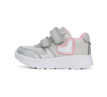 D.D.Step pantofi fete sport 26-31 Silver cu inimioare