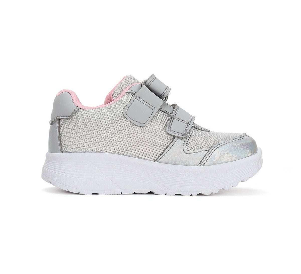 D.D.Step pantofi fete sport 26-31 Silver cu inimioare