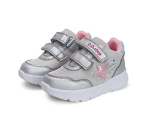 D.D.Step pantofi fete sport cu LED 20-25, Stea Silver