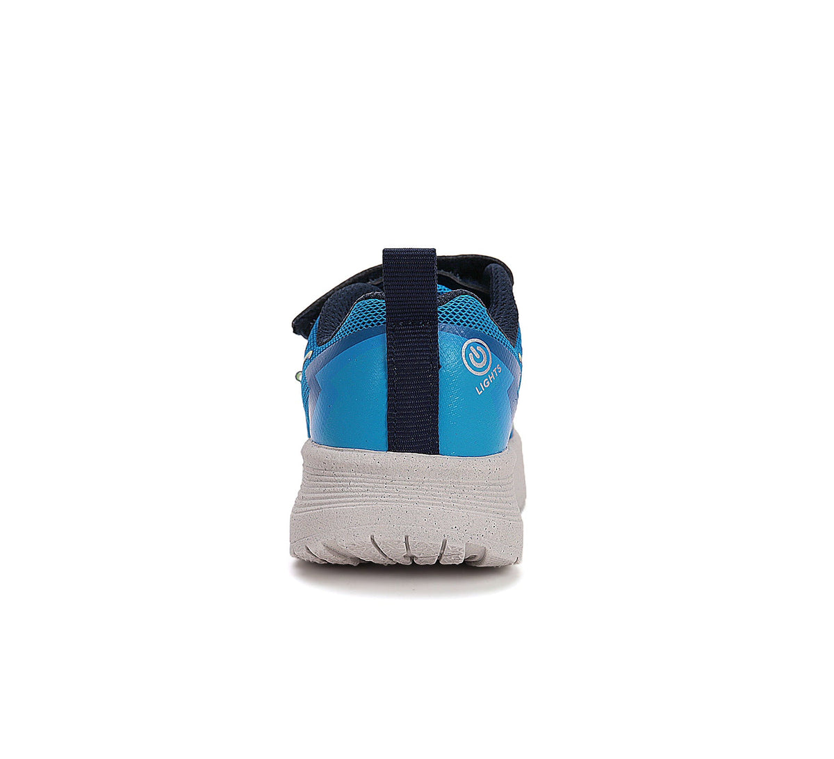 D.D.Step pantofi baieti sport cu LED 22-27 Bermuda Blue cu flacari