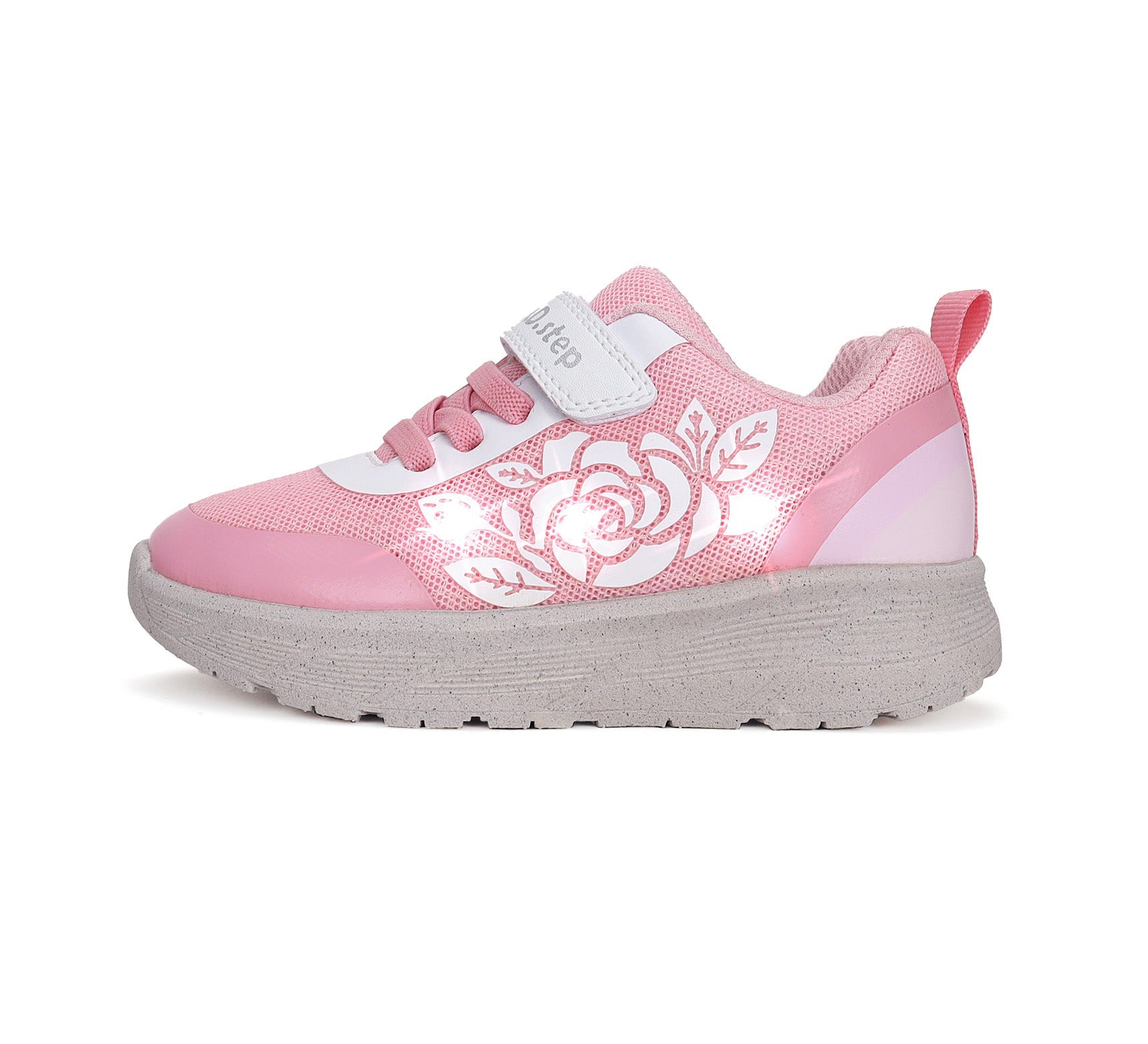 D.D.Step pantofi fete sport cu LED 22-27 Daisy Pink cu trandafir Imagine secundară a produsului