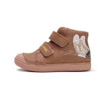 D.D.Step pantofi fetite 25-30 Chocolate cu fluturas