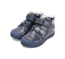 D.D.Step pantofi fetite 25-30 Royal Blue cu fluturas