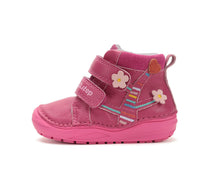 D.D.Step pantofi fetite captusiti 20-25 Dark Pink cu copac inflorit
