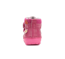 D.D.Step pantofi fetite captusiti 20-25 Dark Pink cu copac inflorit