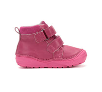 D.D.Step pantofi fetite captusiti 20-25 Dark Pink cu copac inflorit