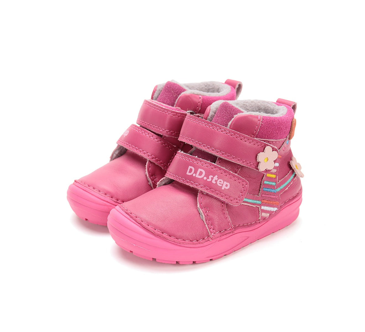 D.D.Step pantofi fetite captusiti 20-25 Dark Pink cu copac inflorit Fő kép