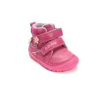 D.D.Step pantofi fetite captusiti 20-25 Dark Pink cu copac inflorit