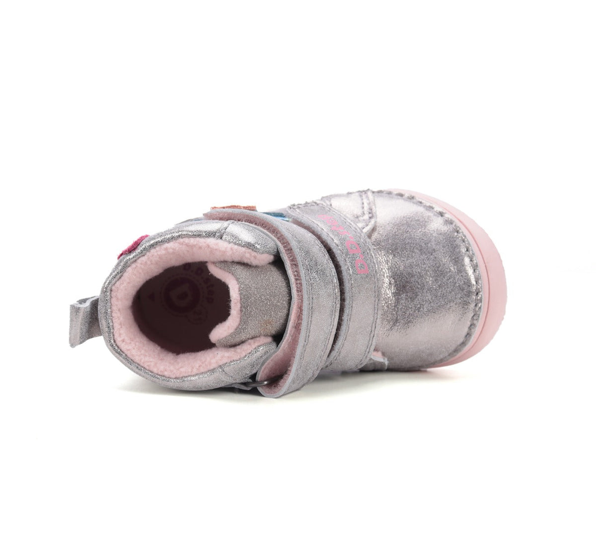 D.D.Step pantofi fetite captusiti 20-25 Grey cu copac inflorit