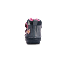 D.D.Step pantofi fetite captusiti 20-25 Royal Blue cu copac inflorit