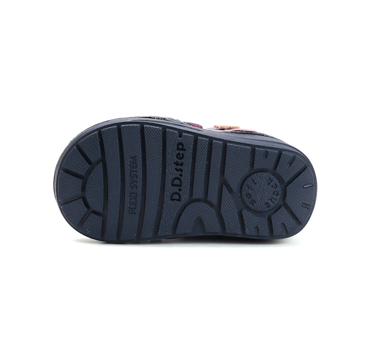D.D.Step pantofi fetite captusiti 20-25 Royal Blue cu copac inflorit