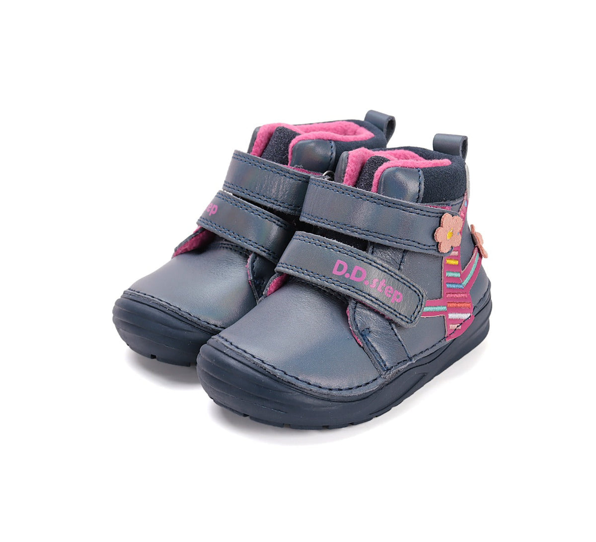 D.D.Step pantofi fetite captusiti 20-25 Royal Blue cu copac inflorit Fő kép