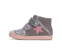 D.D.Step pantofi fetite cu scai 25-30 Grey cu stea