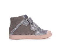 D.D.Step pantofi fetite cu scai 25-30 Grey cu stea