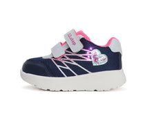 D.D.Step pantofi fete sport cu LED 22-27 Royal Blue cu inimioara