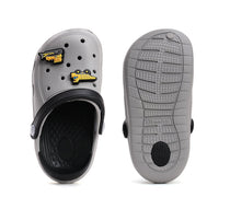 D.D.Step papuci baieti din cauciuc 20-25 Grey cu masini utilitare
