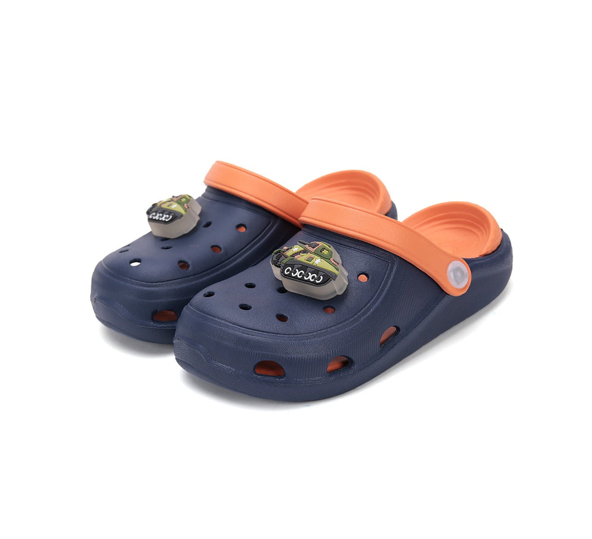 D.D.Step papuci baieti din cauciuc 20-25 Royal Blue cu tanc