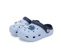D.D.Step papuci baieti din cauciuc 26-31 Sky Blue cu masini utilitare