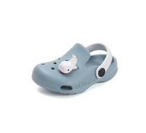 D.D.Step papuci baieti din cauciuc tip sabot 22-33 Monet Blue cu balena