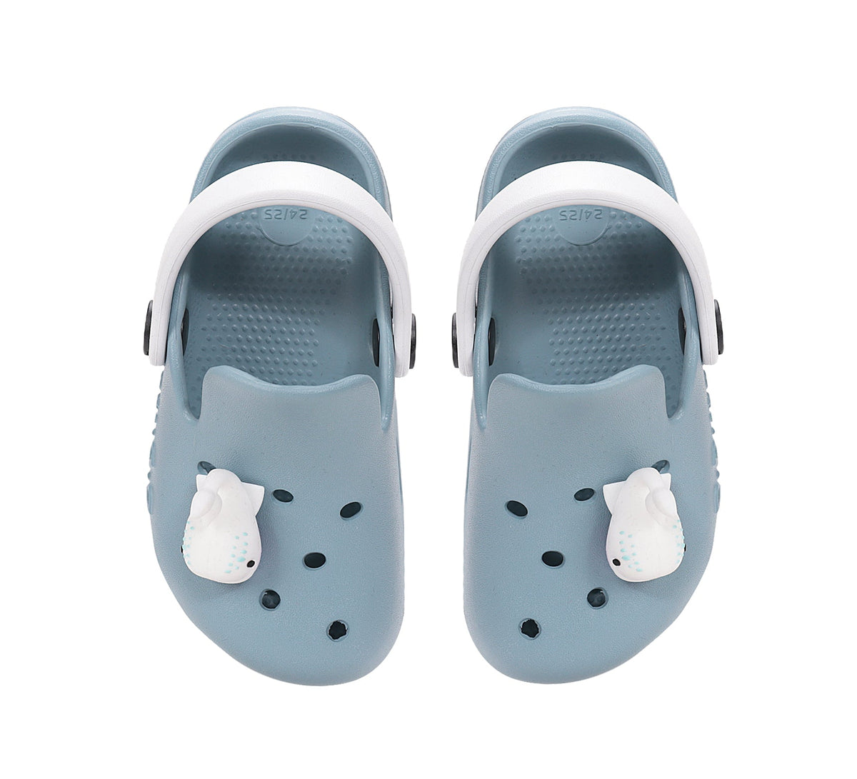 D.D.Step papuci baieti din cauciuc tip sabot 22-33 Monet Blue cu balena