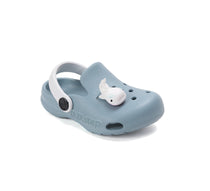 D.D.Step papuci baieti din cauciuc tip sabot 22-33 Monet Blue cu balena