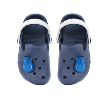 D.D.Step papuci baieti din cauciuc tip sabot 22-33 Royal Blue cu balena